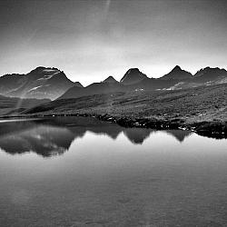 Lago Rosset et Grand Paradis de bon matin