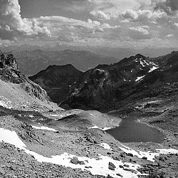 Lac de Presset depuis le col du Grand Fond