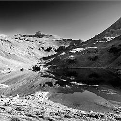 Lac supérieur de Fully sous la Tête Seri