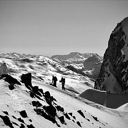 Sous le sommet du Queyrellin